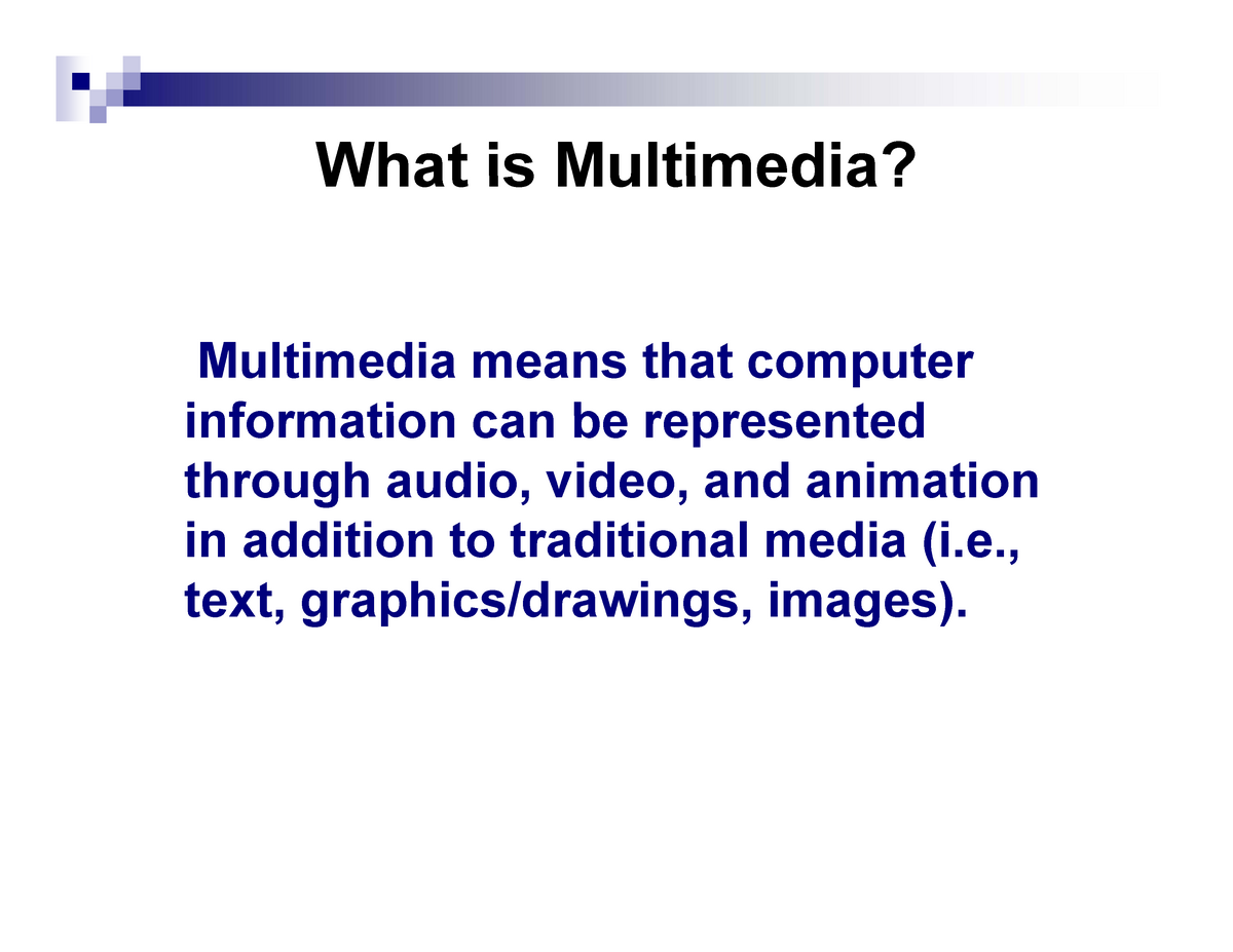 multimedia definition essay