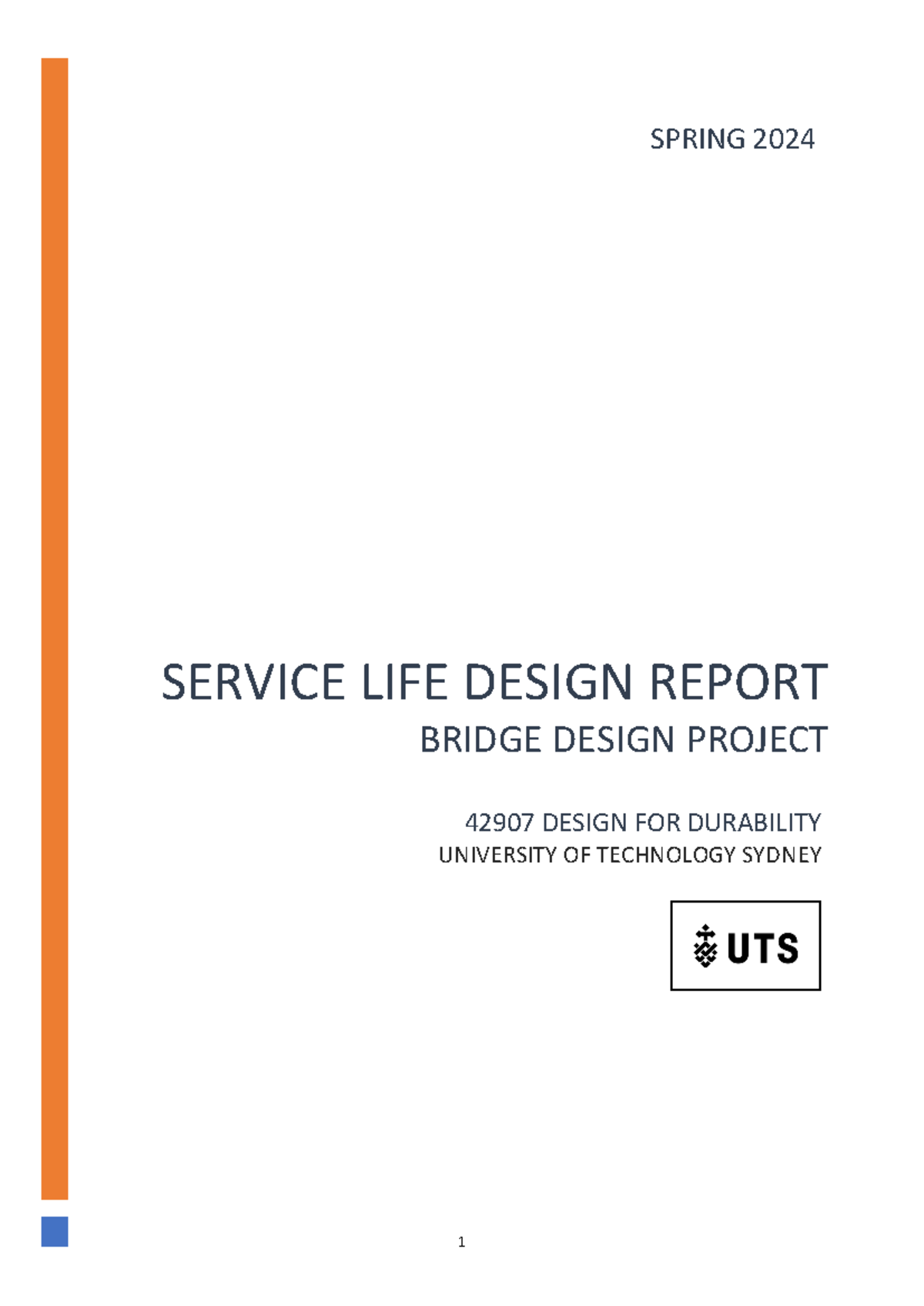 Studocu upload - Assessment Task 2 - Service Life Design Report ...