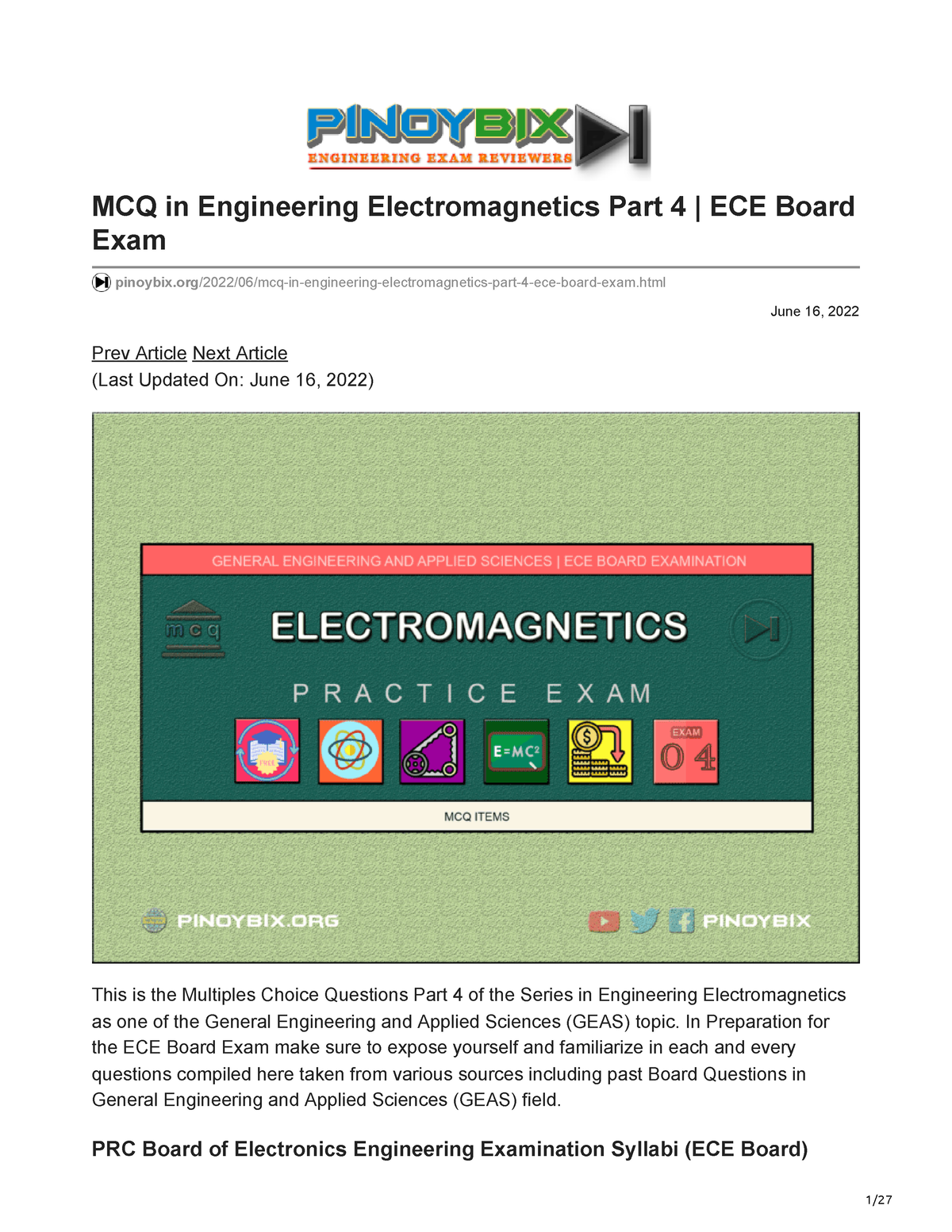 Pinoybix - This Is Just For Academic Use Only. - June 16, 2022 MCQ In ...