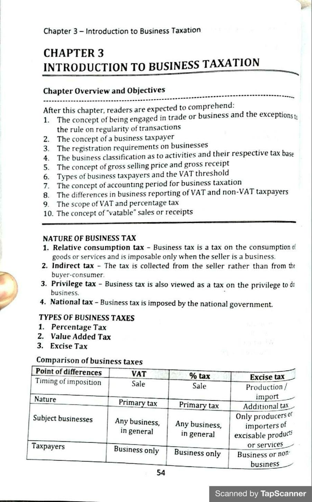 Chapter 3 Business Tax Banggawan 2019 - Business Taxation - Studocu