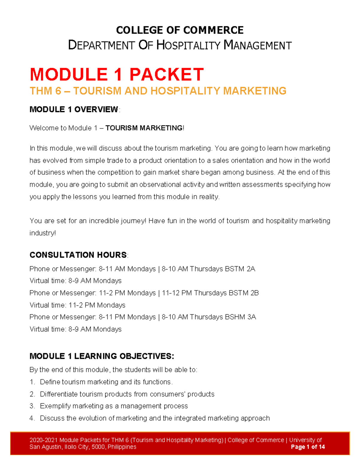 hospitality tourism marketing strategies assignment