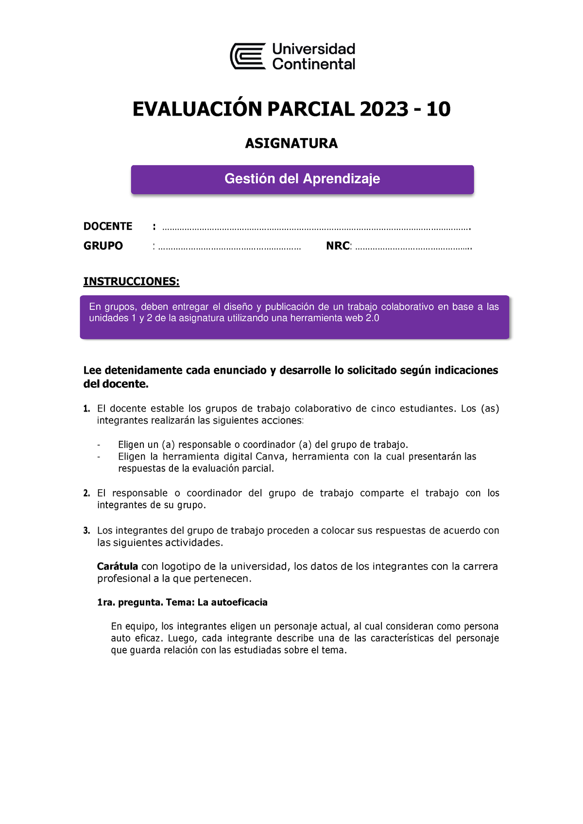 Consigna Evaluación Parcial - GDA 2023-10 - Gestión Del Aprendizaje ...