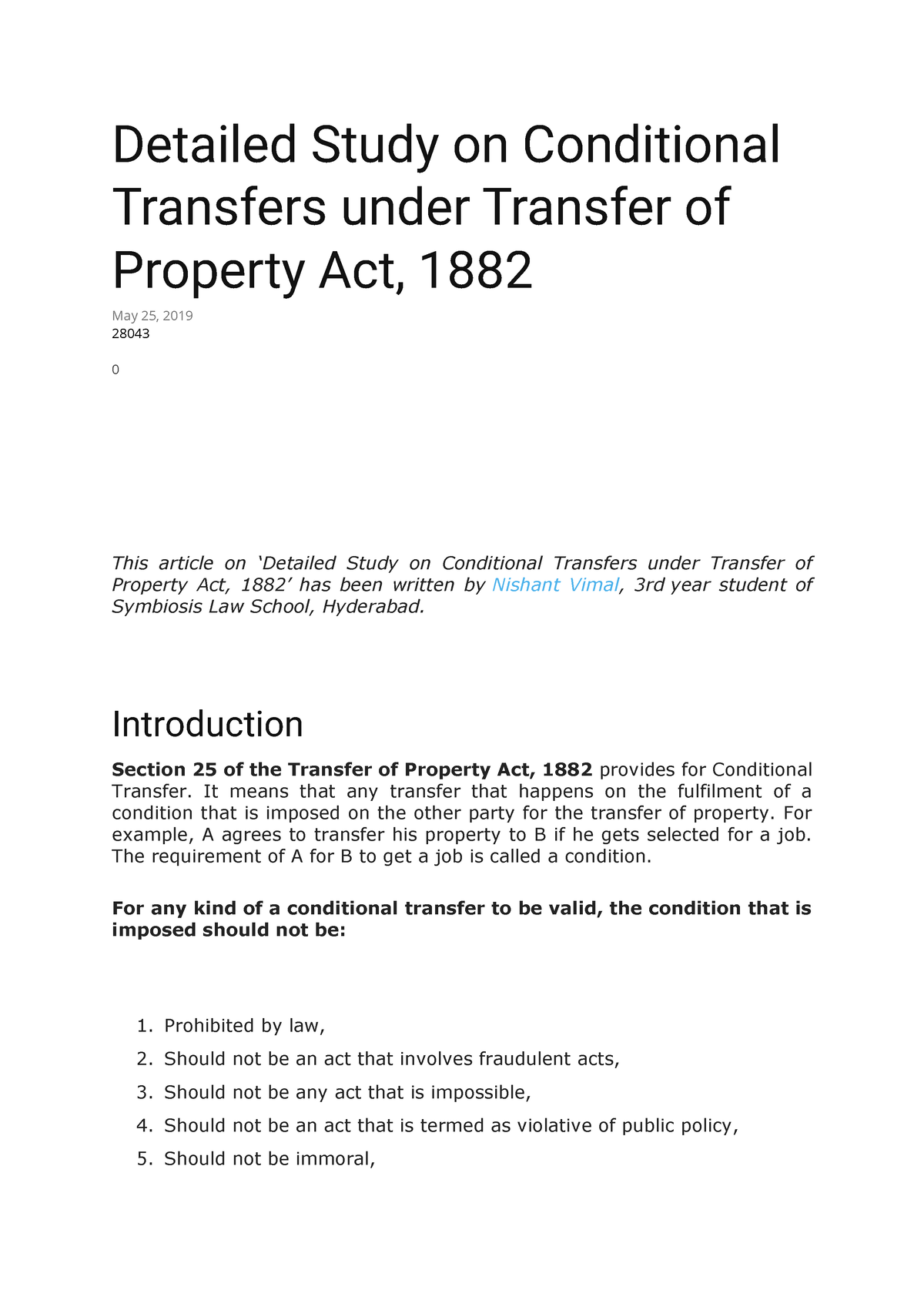 Tp7 - Hhh - Detailed Study On Conditional Transfers Under Transfer Of ...