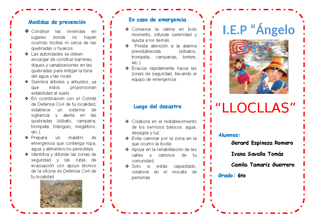 Triptico llocllas - Medidas de prevención Construir las viviendas en ...