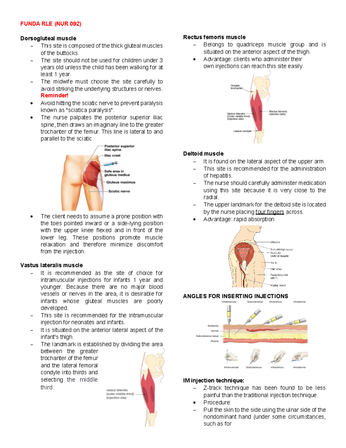 Medical Administration - Dorsogluteal muscle This site is composed of ...