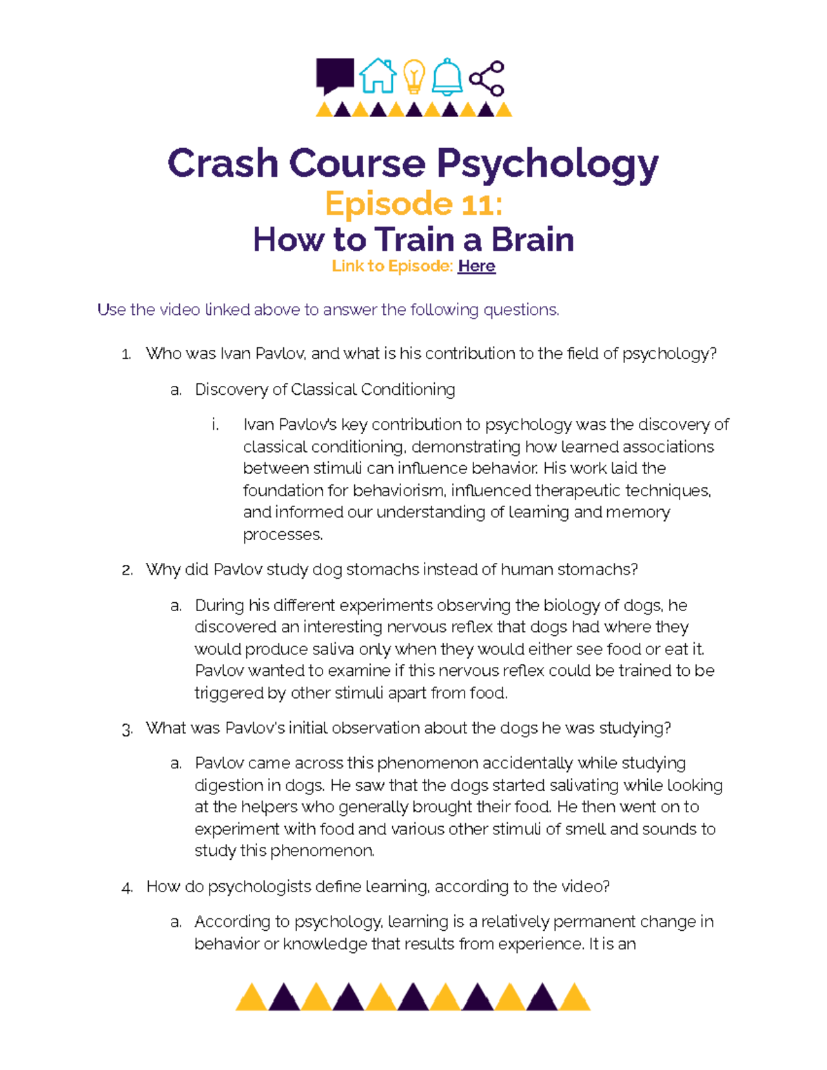 CC Psych 11 How to Train a Brain Crash Course Psychology Episode 11