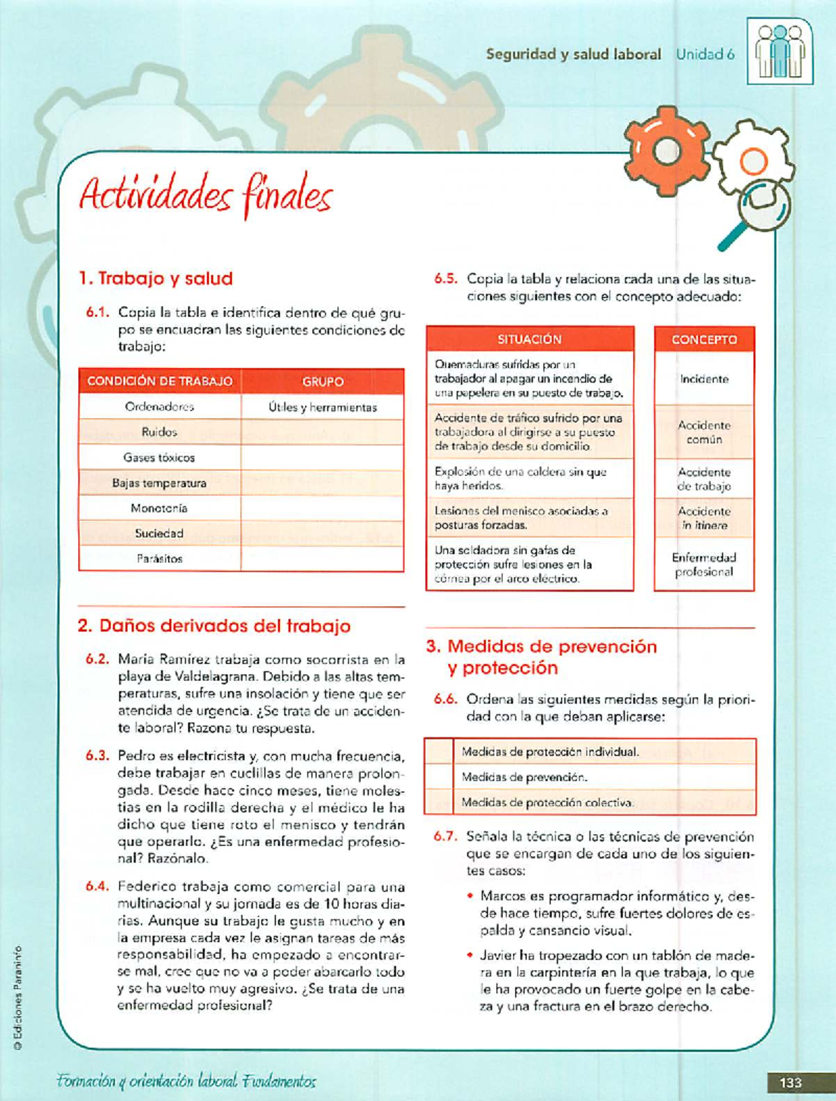 Ejercicios PRL - Riesgos laborales - Biología - Studocu