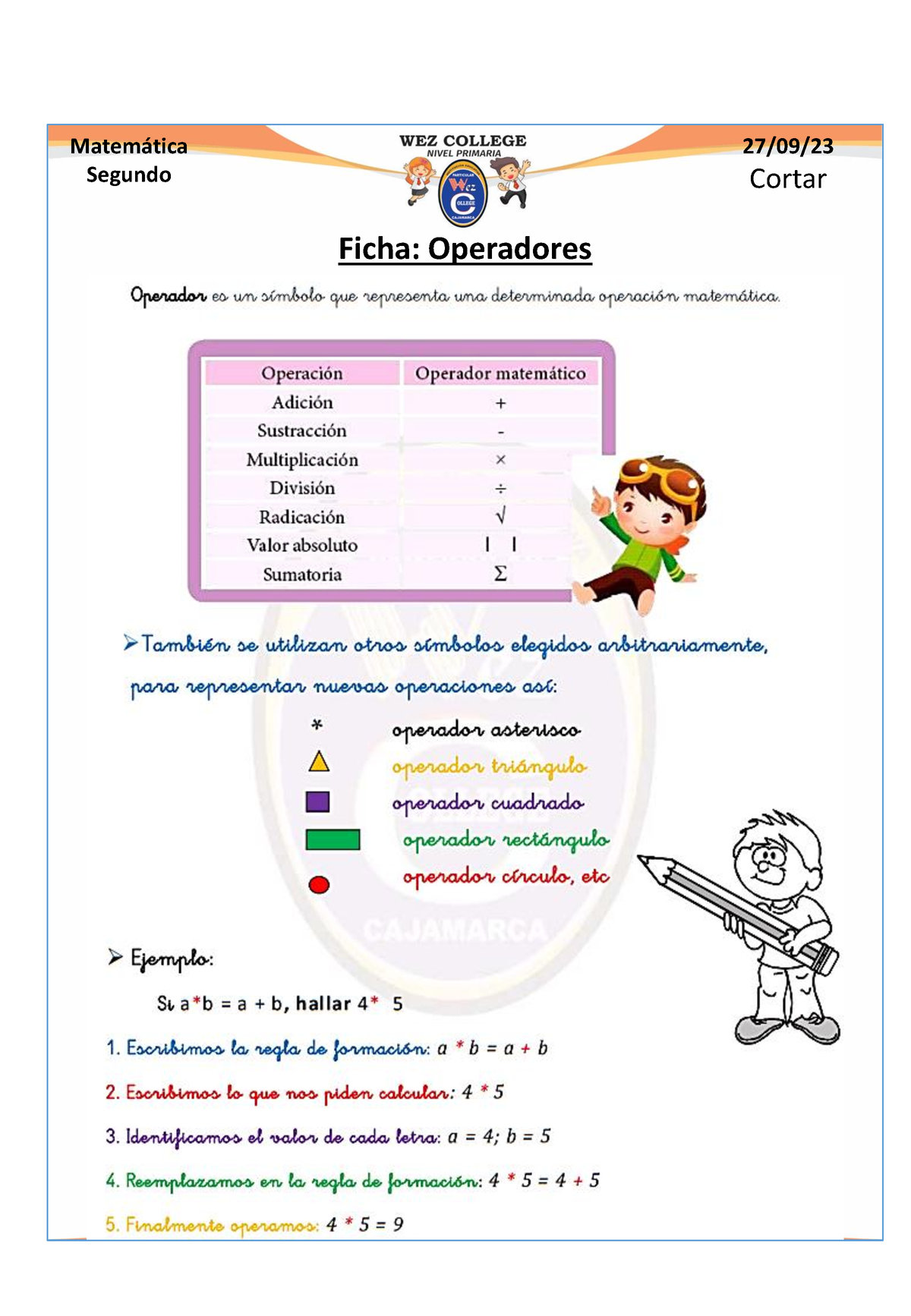 Matemática 2023 - Apuntes - Matem·tica Segundo 27/09/ Cortar Ficha ...