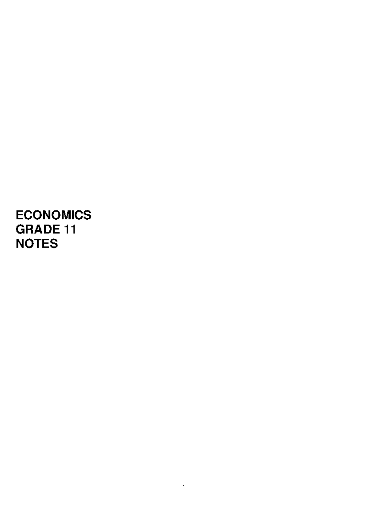 economics case study grade 11 term 3 memorandum