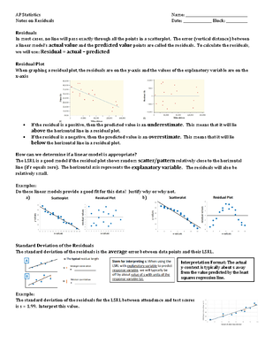 Key+-+Practice+Worksheet - AP Statistics Name: Practice on Outliers and ...