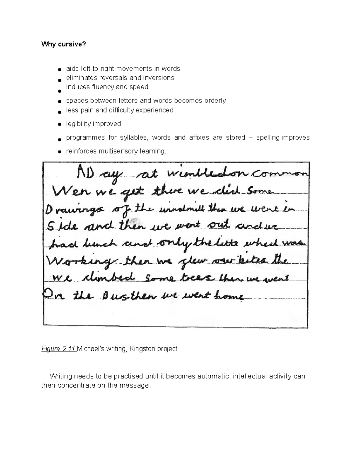 Why cursive - Can the writing be felt on the reverse side of the paper ...