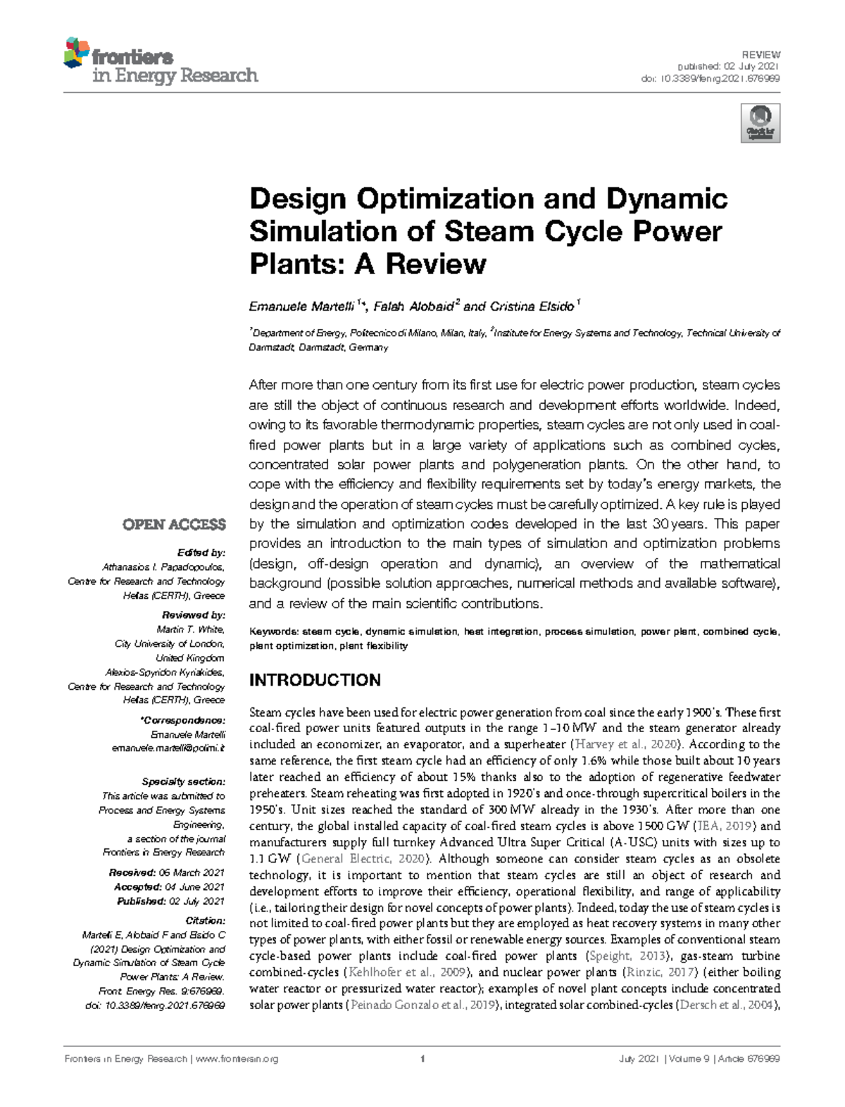 Fenrg-09-676969 - ffffff - Design Optimization and Dynamic Simulation ...