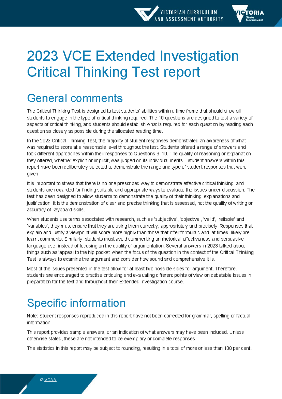 2023-CTT-report - ,... - 2023 VCE Extended Investigation Critical ...