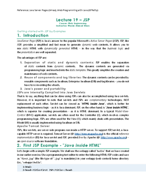 Web engineering - Web Programming - Studocu