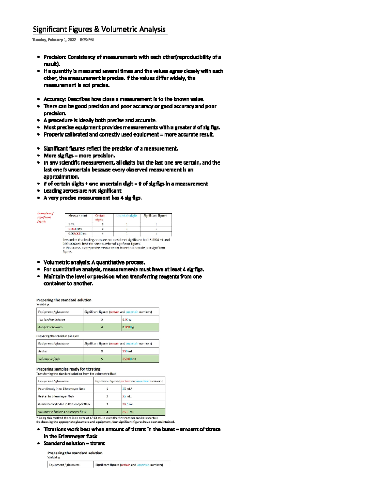 CHEM 123 Sig Figs & analysis - CHEM 123 - Studocu