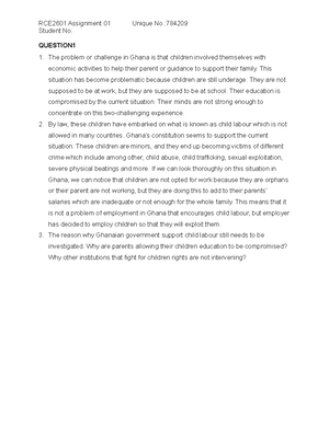 MEMO Guide RCE2601 Assignment 2 2023 - RCE2601/ 0 / 2023 Research and ...