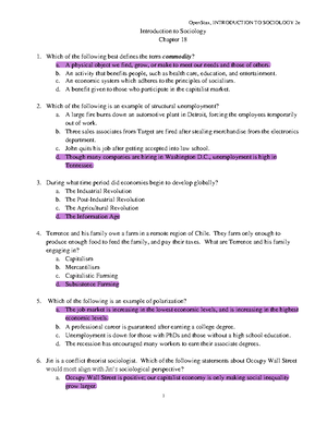 Chapter 11 Quiz - A Study Guide Quiz To Sociology - OpenStax ...