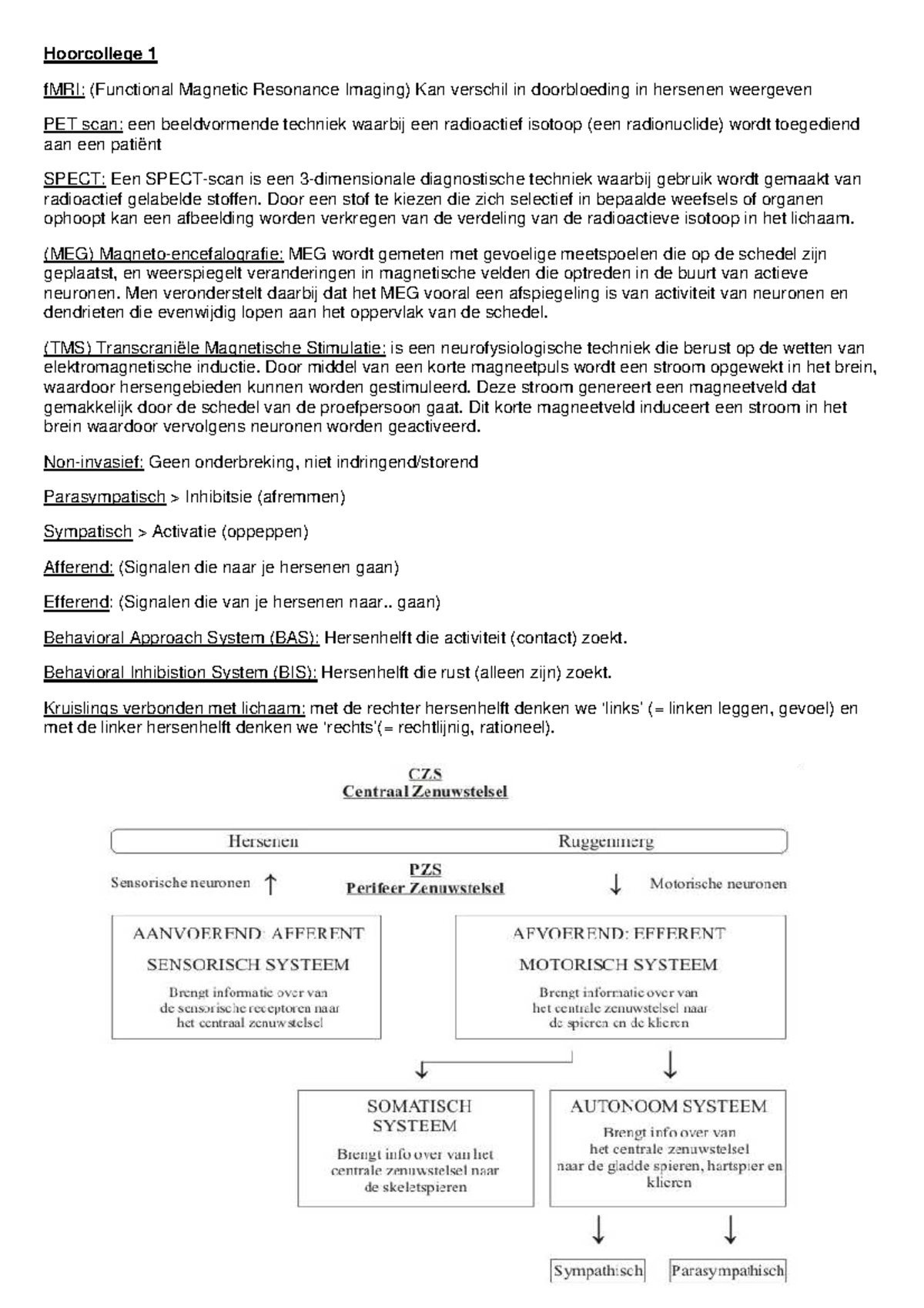 Aantekeningen Ontwikkelingspsychologie, College 1, 2, 4, 6 ...