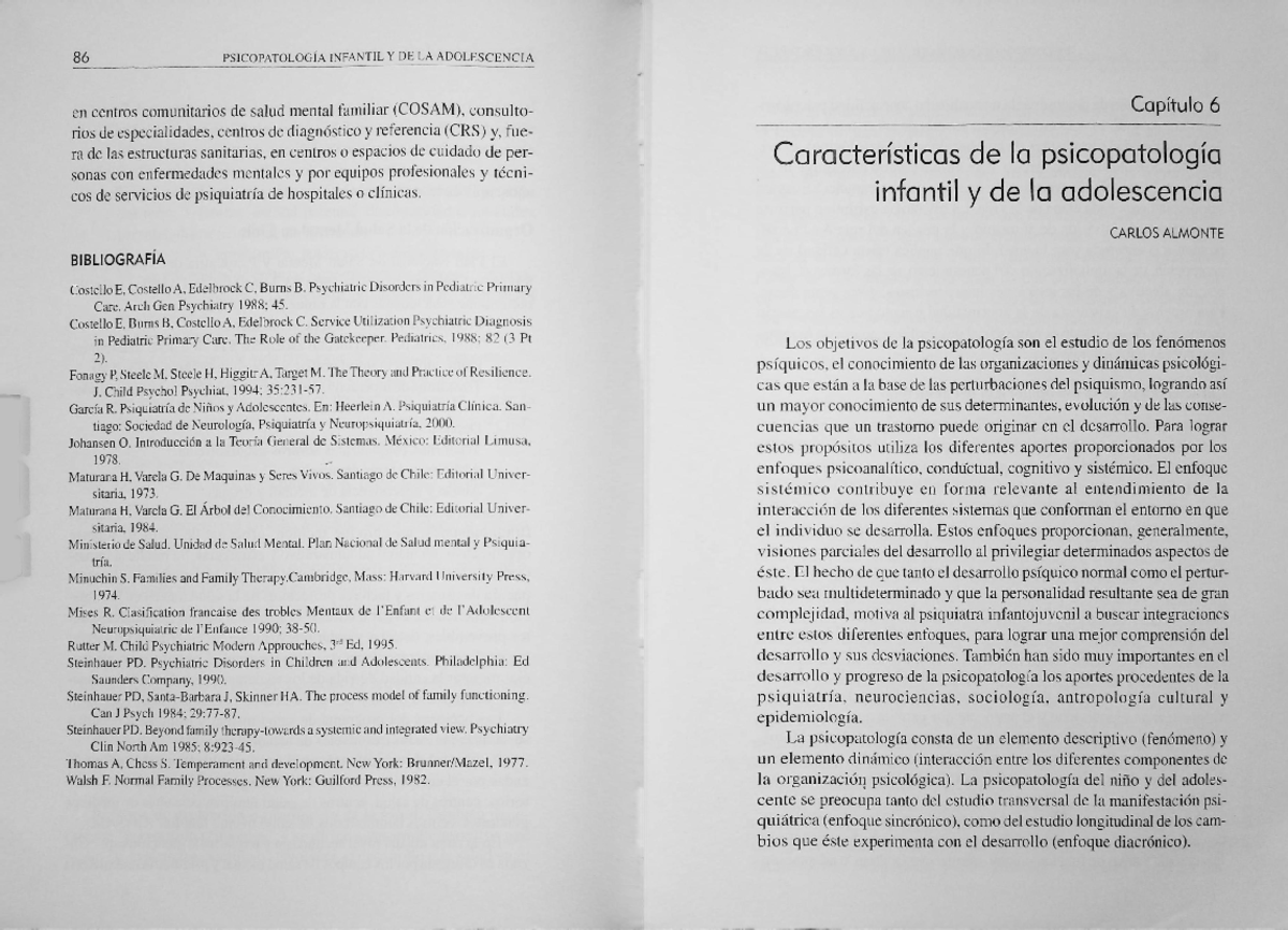 Almonte V., C. Psicopatología Infantil y de la Adolescencia Cap.6 - Cap