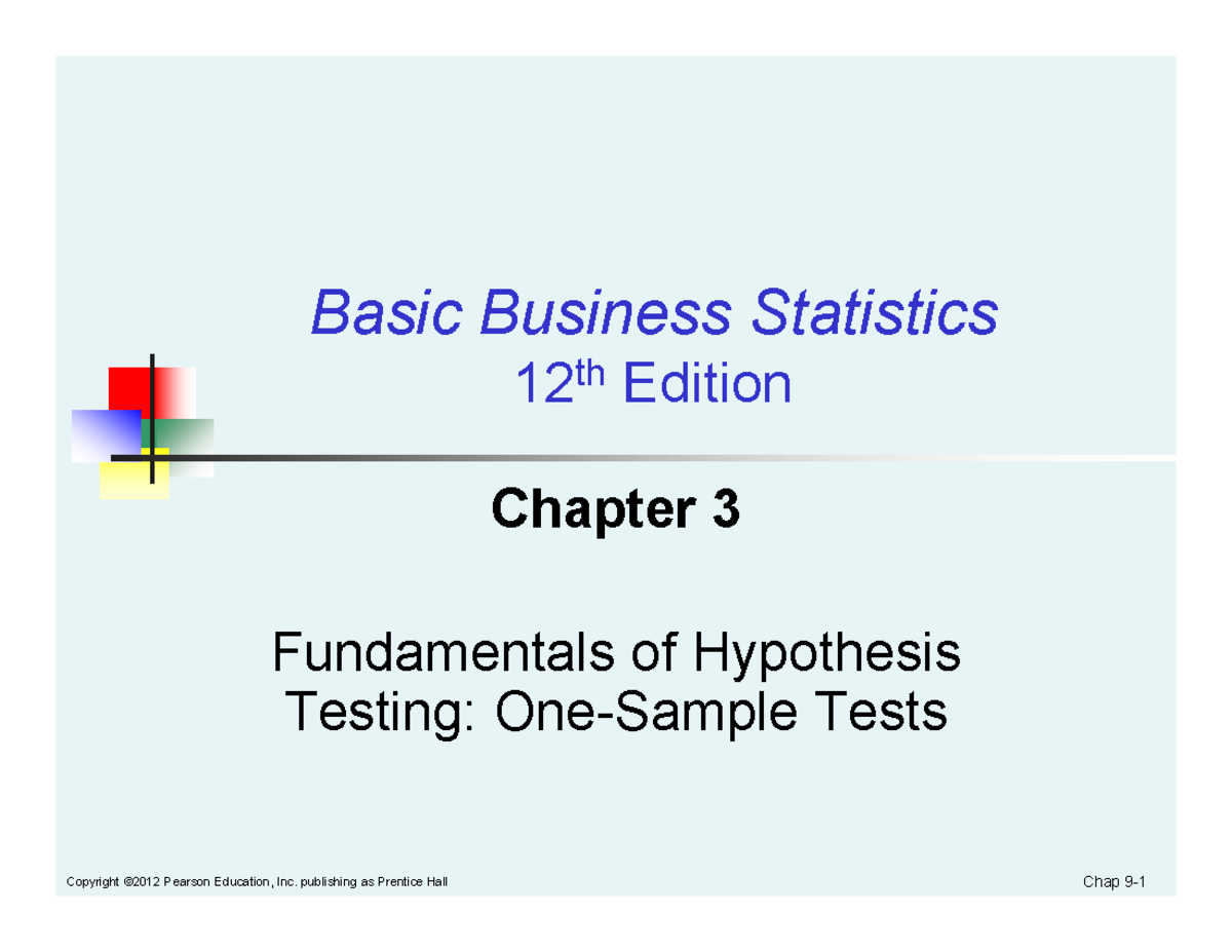 Chapter 3c - Copyright ©2012 Pearson Education, Inc. publishing as ...