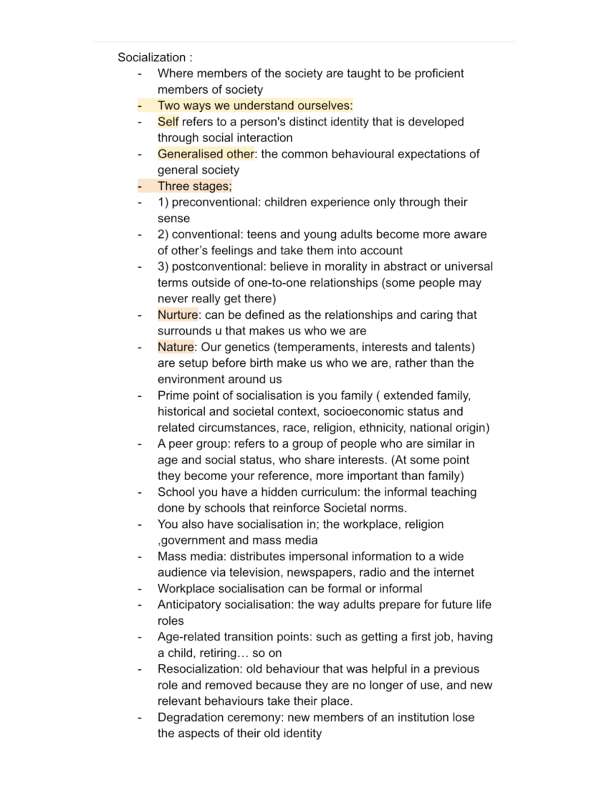SYG 2 - Sociology lecture notes and exam practice - SYG 2000 - Studocu