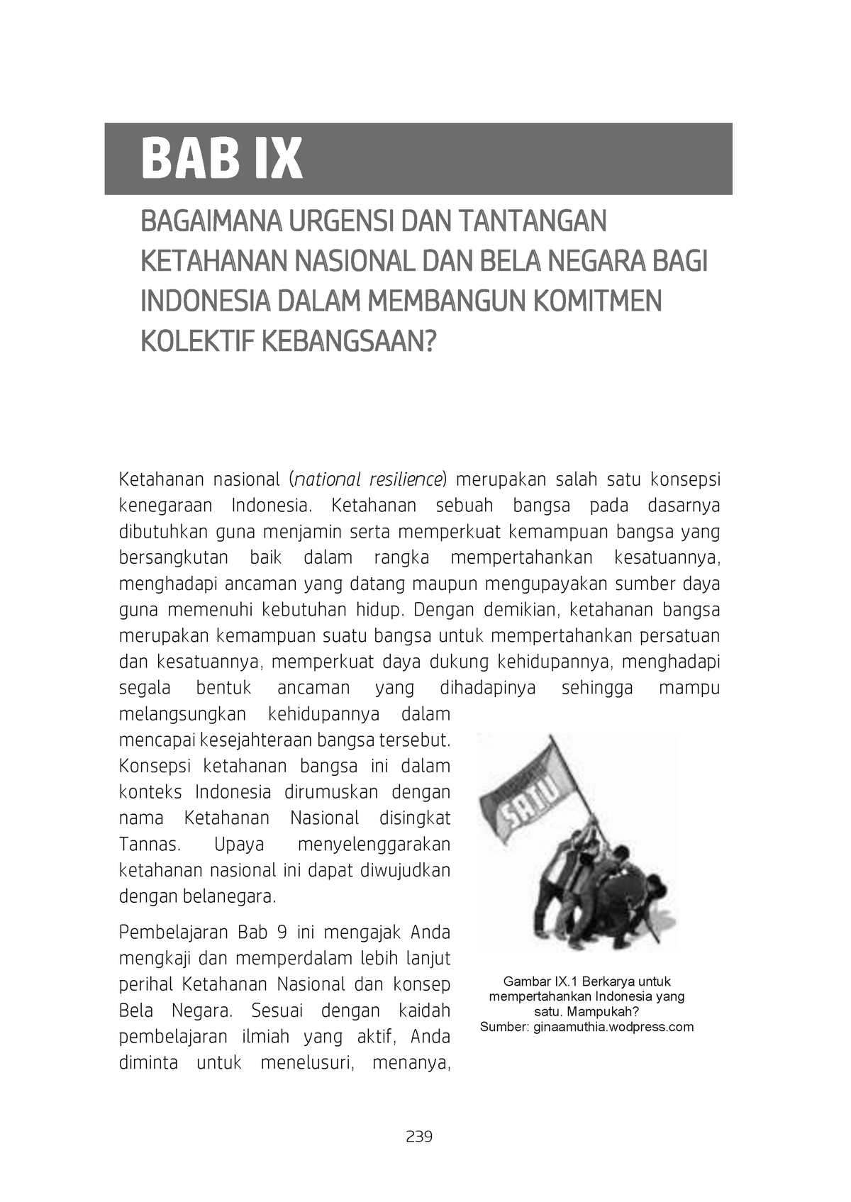 Ketahanan Nasional - BAB IX BAGAIMANA URGENSI DAN TANTANGAN KETAHANAN ...