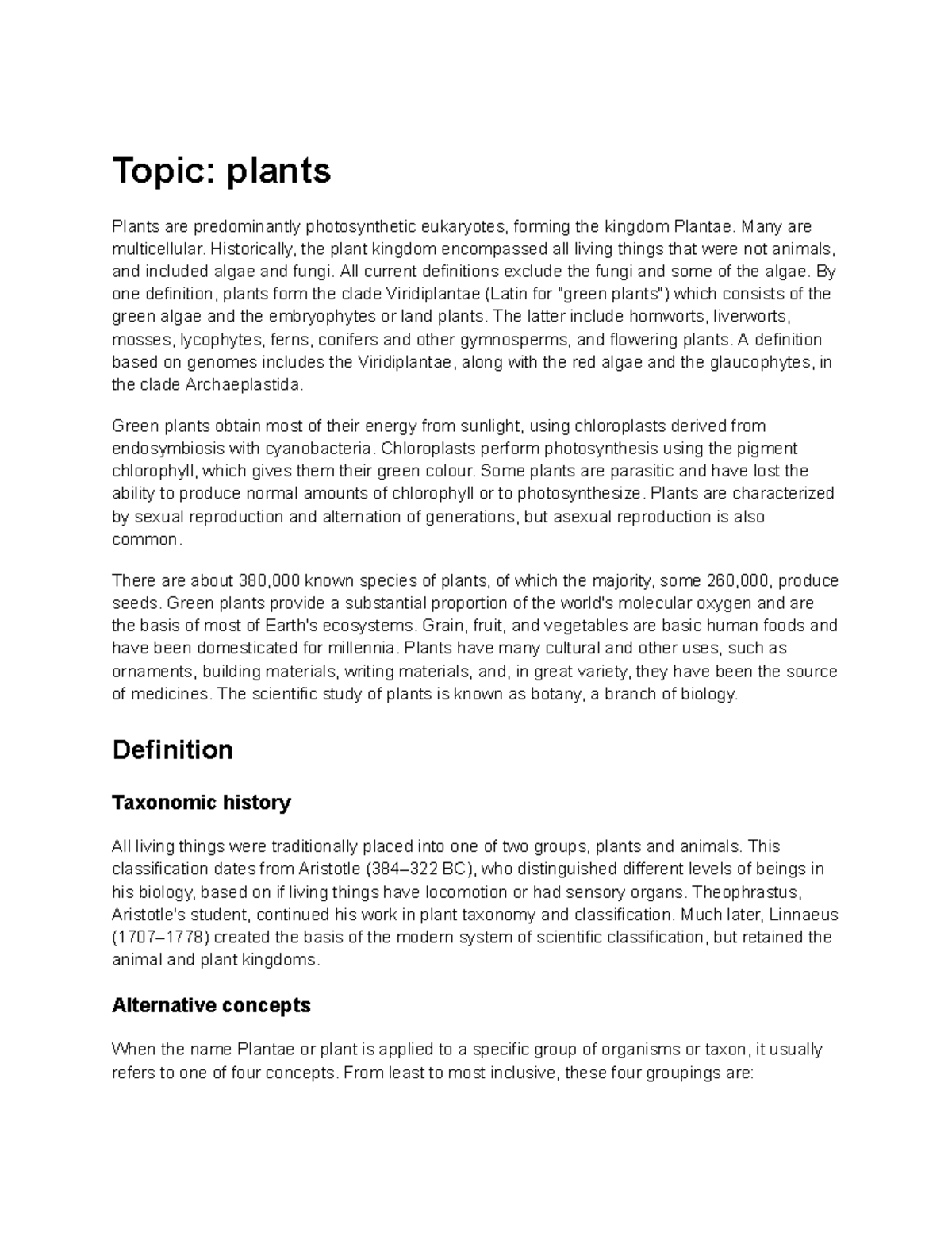 biology extended essay topics plants