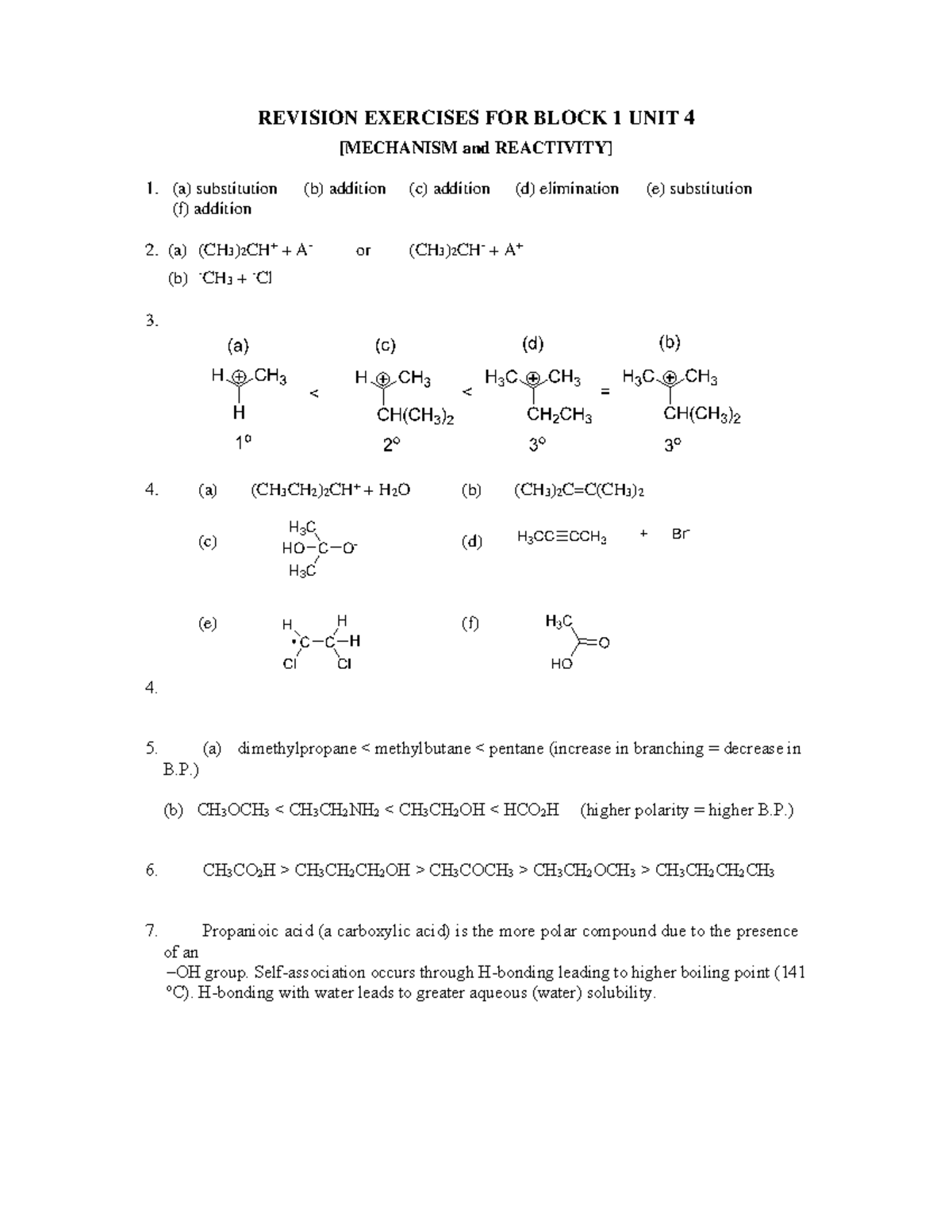 Ans. Revision Exercises FOR Block 1 UNIT 4 - REVISION EXERCISES FOR ...