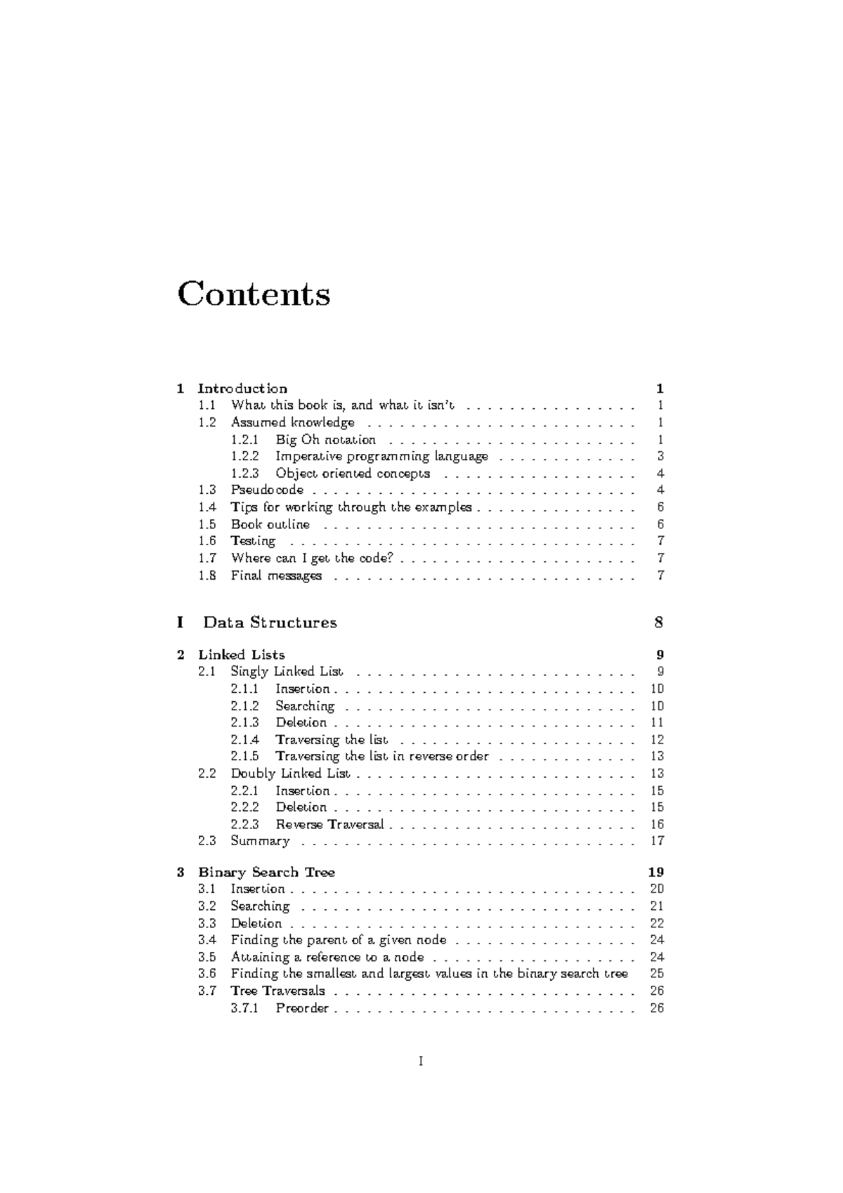 Data-Structures - Very nice notes - Contents 1 Introduction 1 What this ...