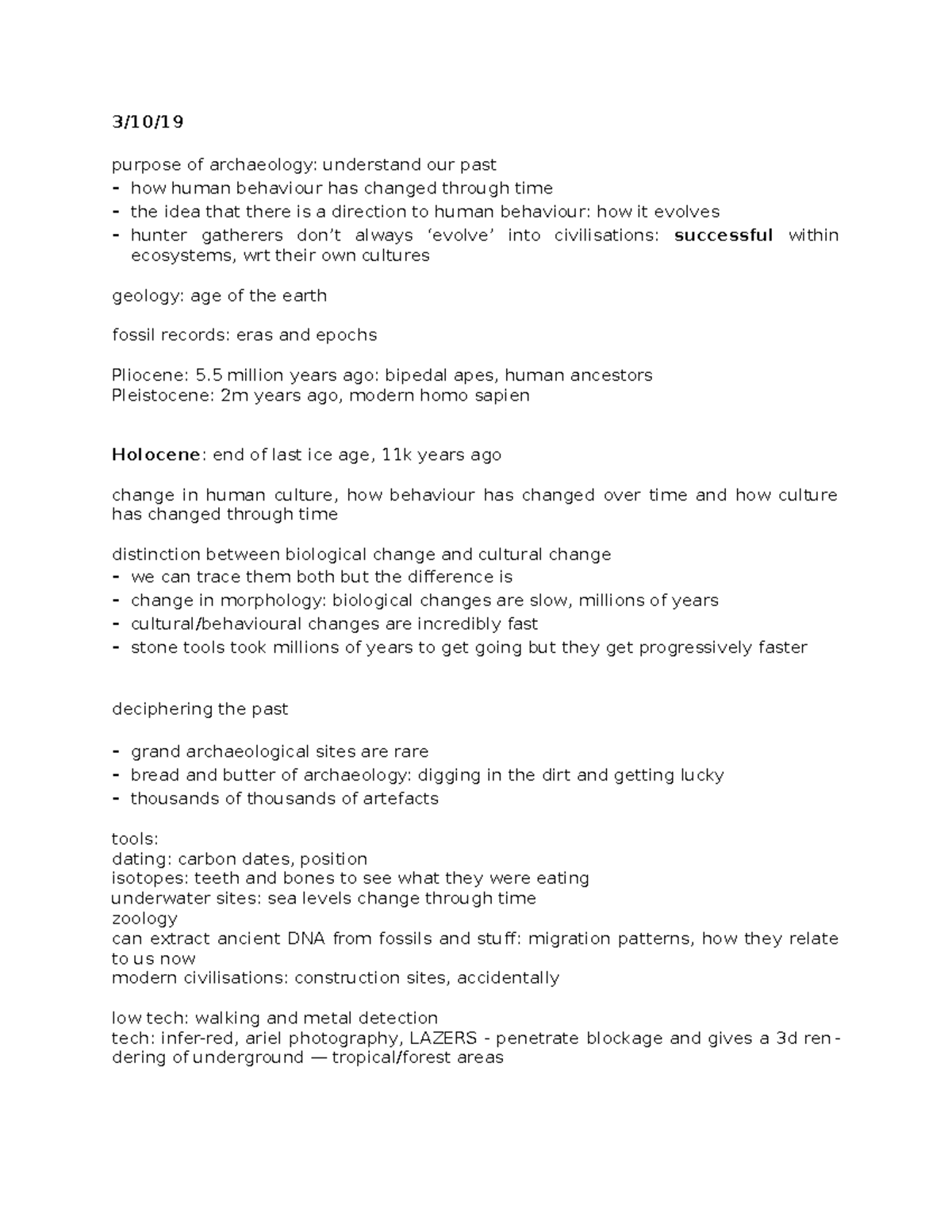 II. anthro 101 - exam 2, archaeology - 3/10/ purpose of archaeology ...