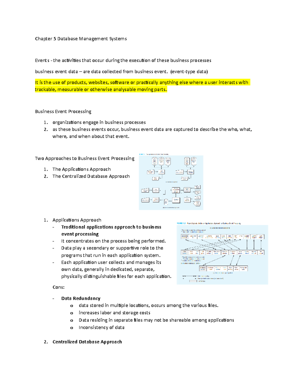 Chapter 5 Database Management Systems - Chapter 5 Database Management ...