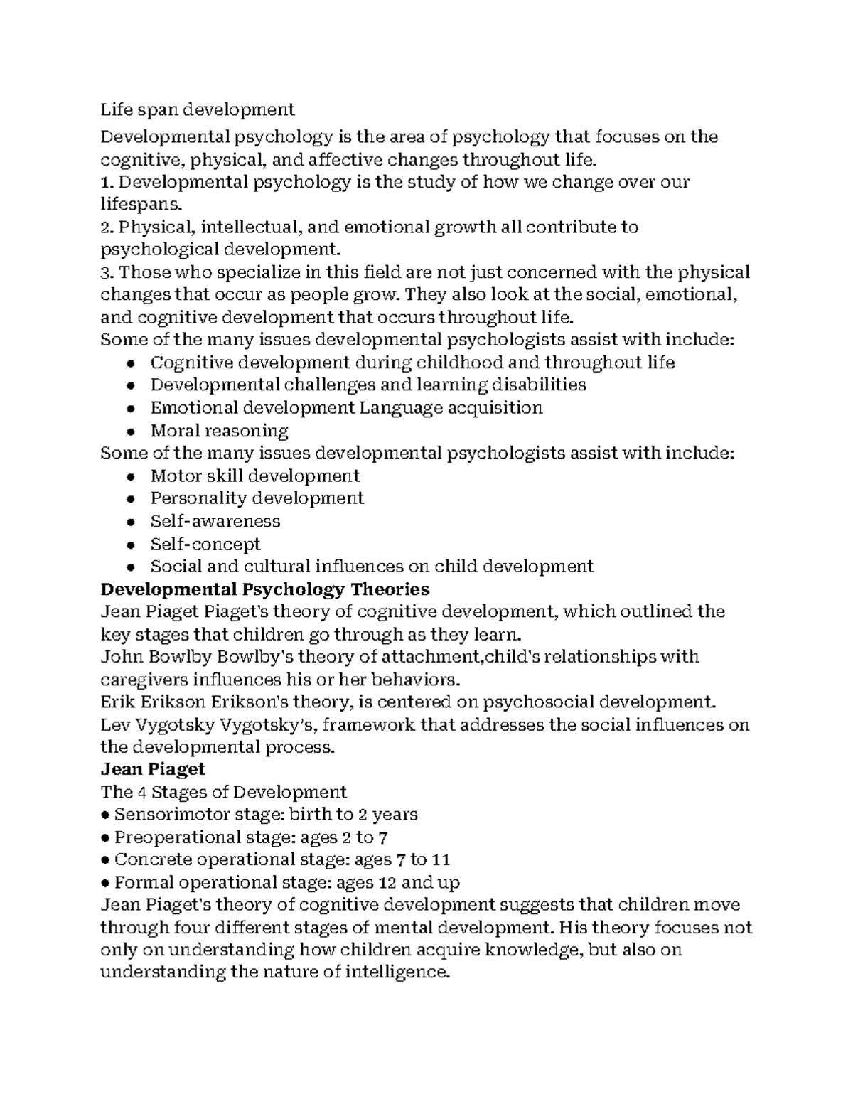 Lifespan Development Life Span Development Developmental Psychology Lifespan Development Life Span Development Developmental Psychology