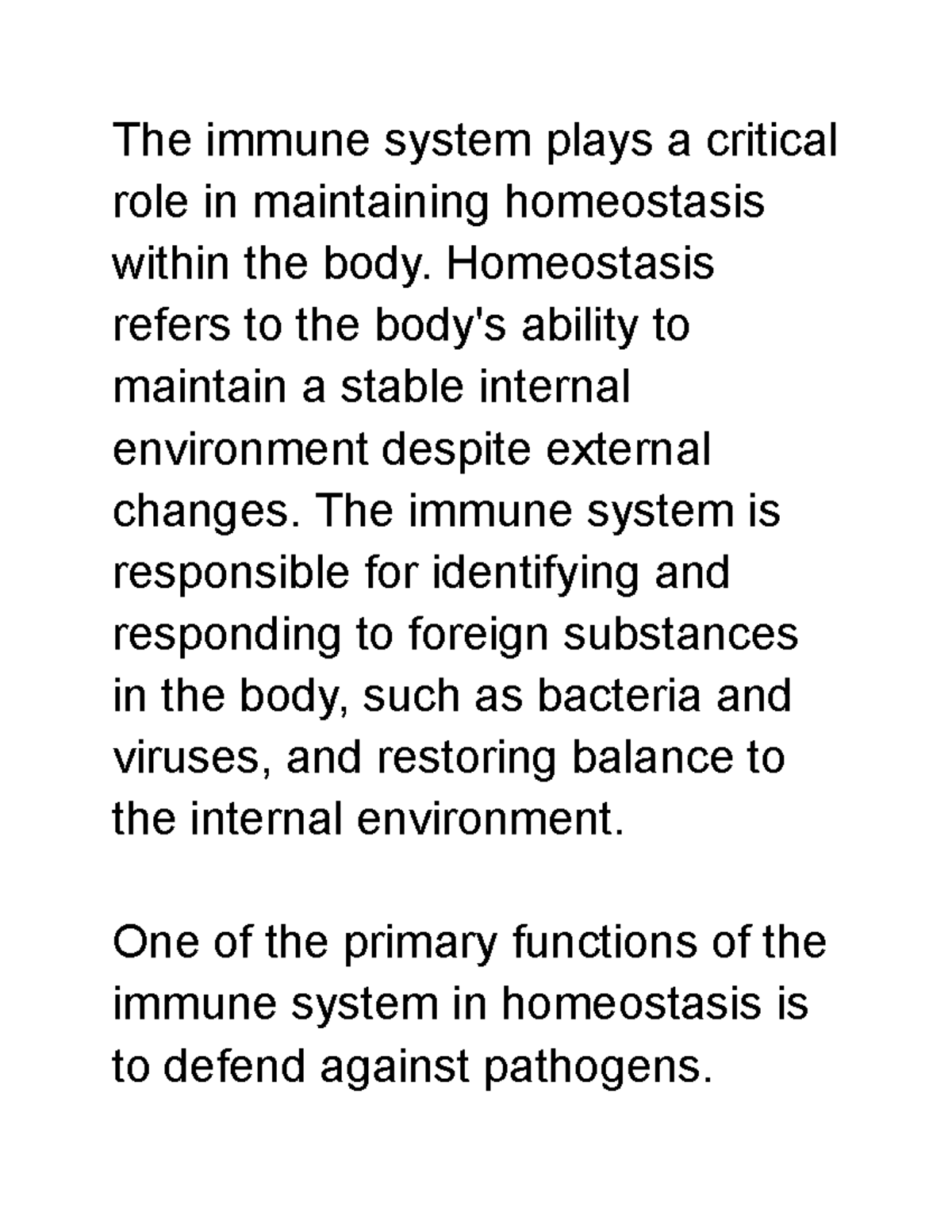 introduction about immune system essay