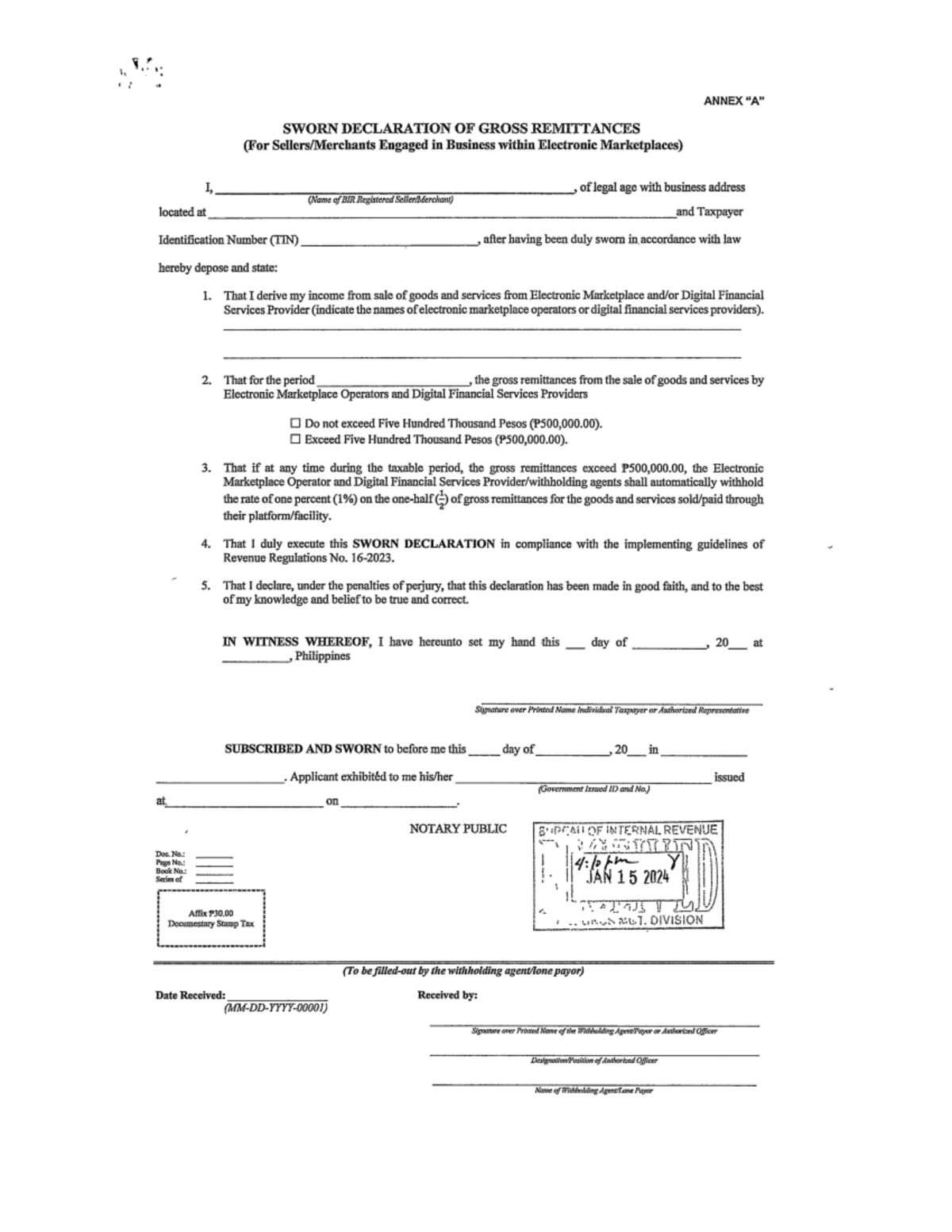 Sworn Declaration - Bachelor of Science in Accountancy - Studocu