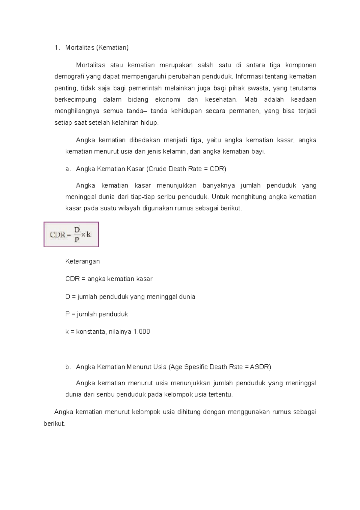 Mortalitas (Kematian) - Mortalitas (Kematian) Mortalitas Atau Kematian ...