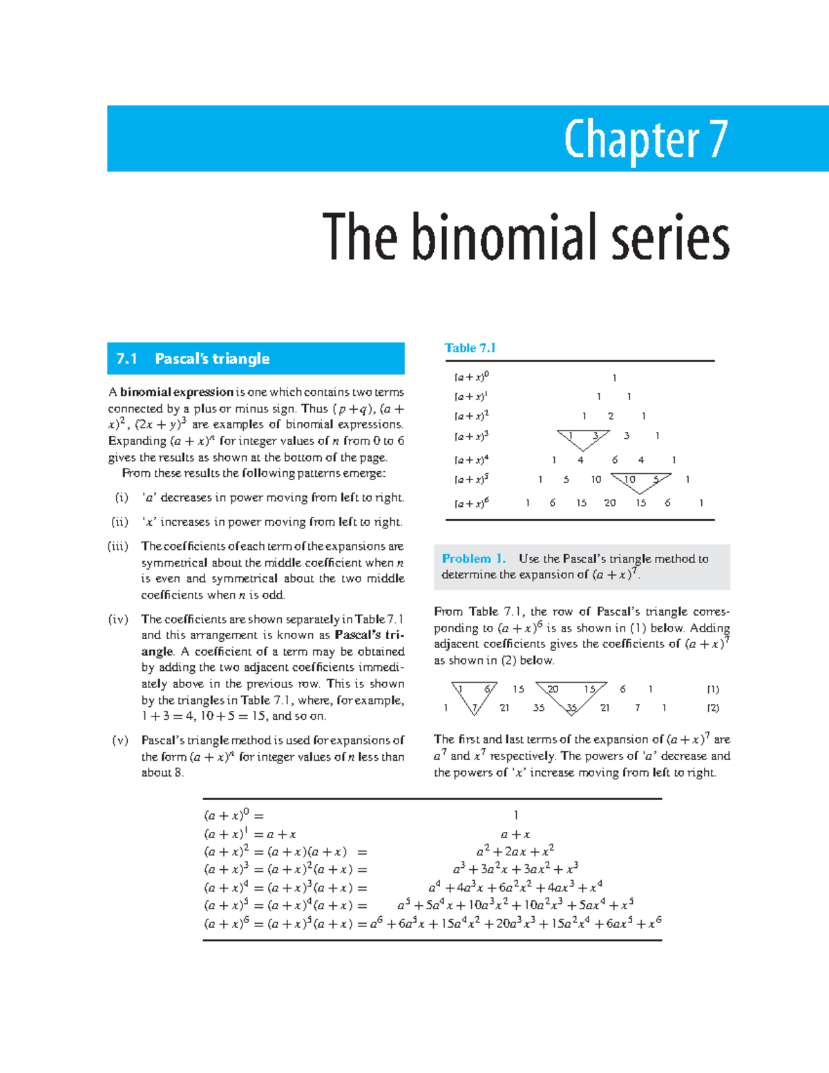 Higher Engineering Mathematics - John Bird - Chapter 7 The binomial ...
