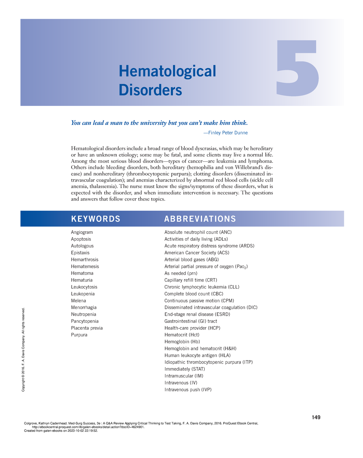 Med-Surg Success 3e A Q%26A Review Applying Critical - ####### 149 ...