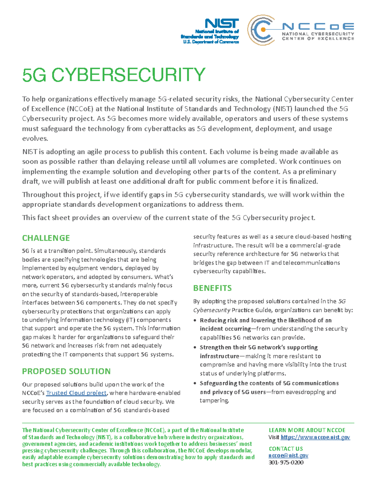 5G Cybersecurity - CHALLENGE 5G Is At A Transition Point ...