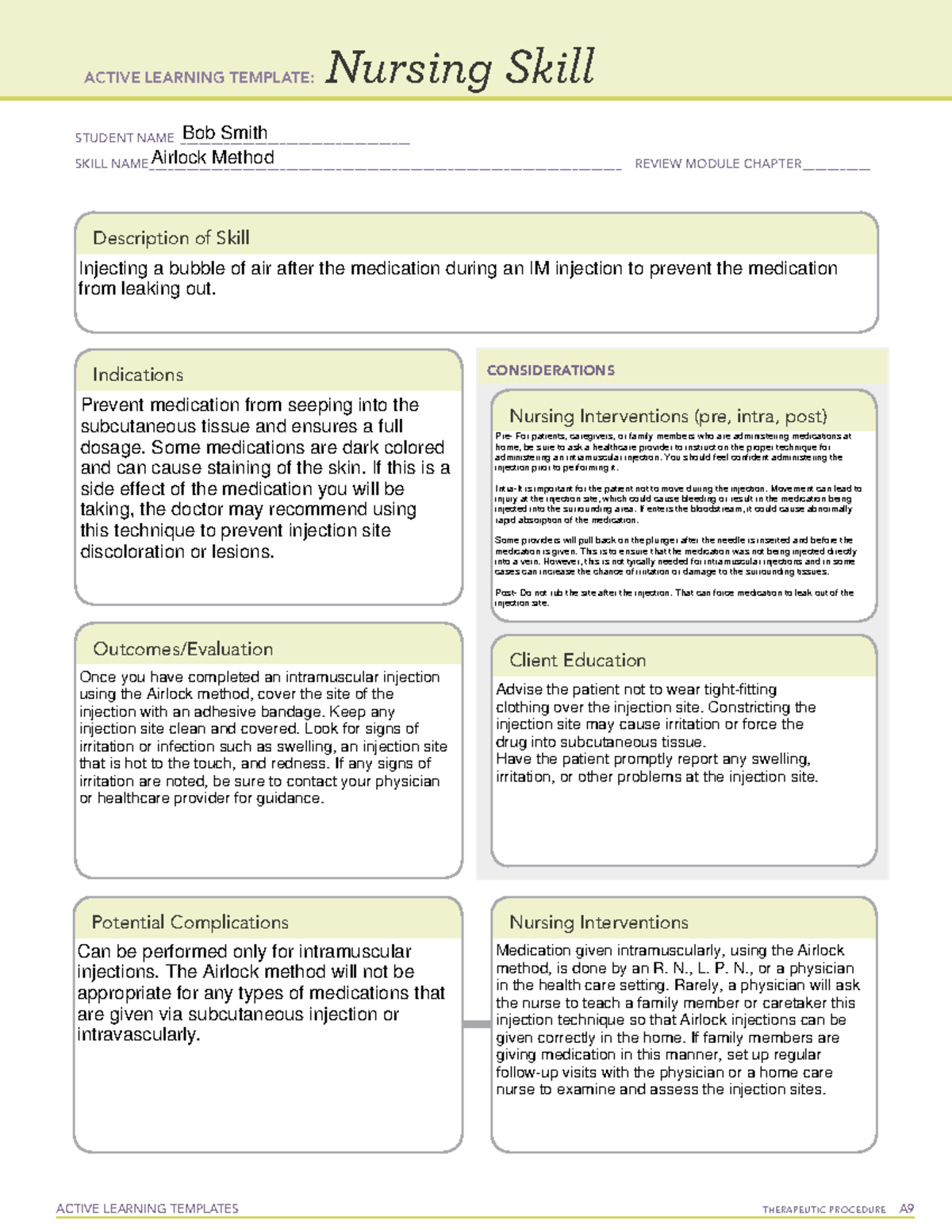 Airlock Administration Method - ACTIVE LEARNING TEMPLATES THERAPEUTIC ...