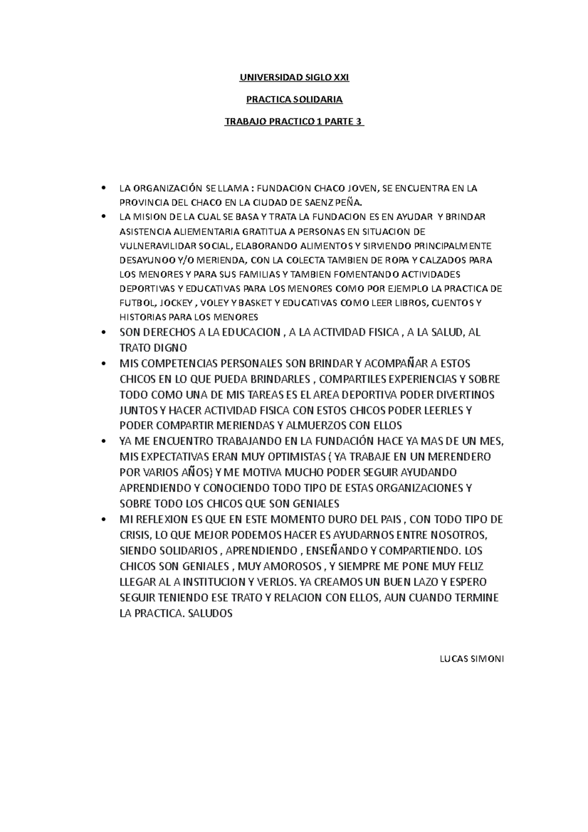 Practica Solidaria Tp1part3 Universidad Siglo Xxi Practica Solidaria Trabajo Practico 1 Parte 9560