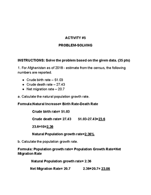 Problem- Solving #4 Unemployment Rate - PROBLEM-SOLVING INSTRUCTIONS ...