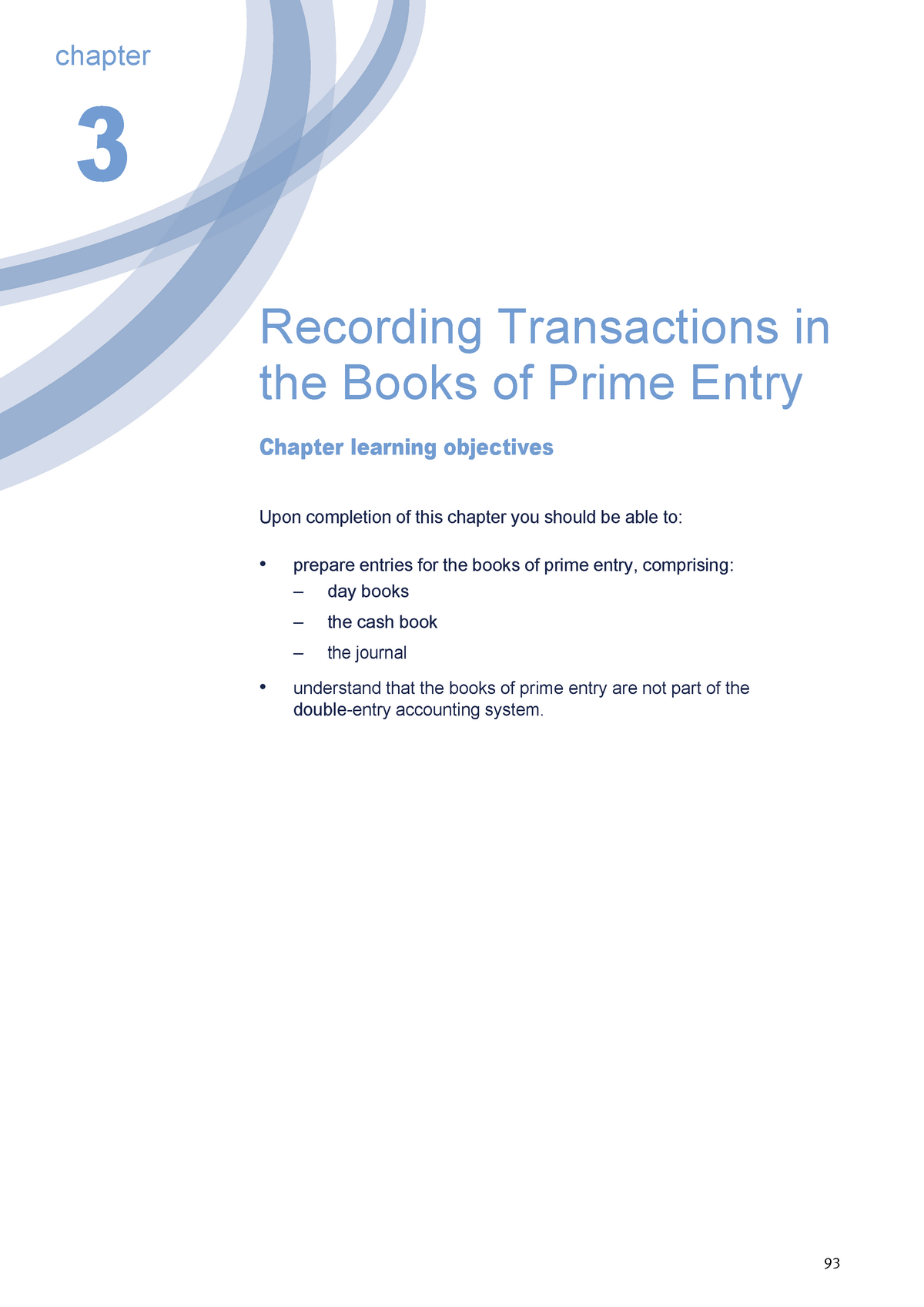 3.Recording Transaction in the Books of Prime Entry Recording