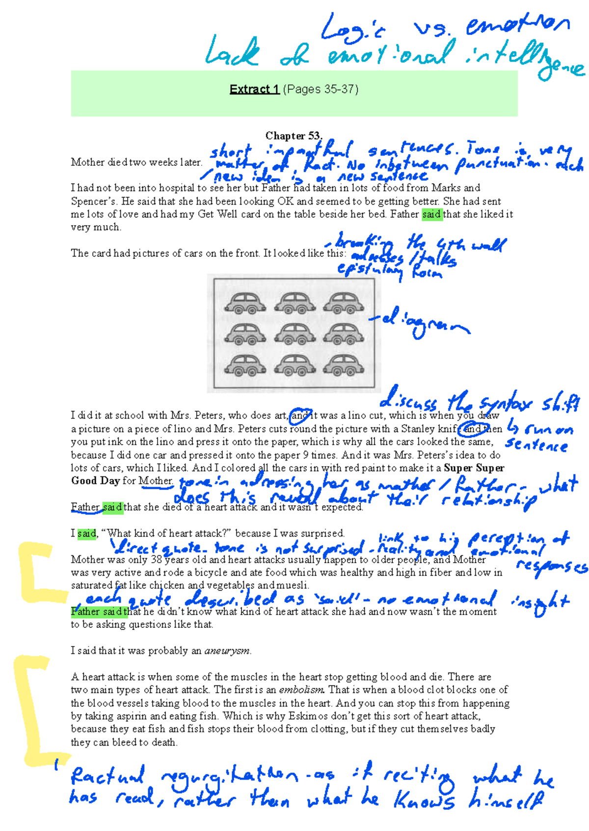 Extracts 2024.docx - Short texts summaru - Extract 1 (Pages 35-37 ...