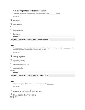 7-1 Mastering A&P Module Seven Homework - 7-1 Mastering A & P Module ...