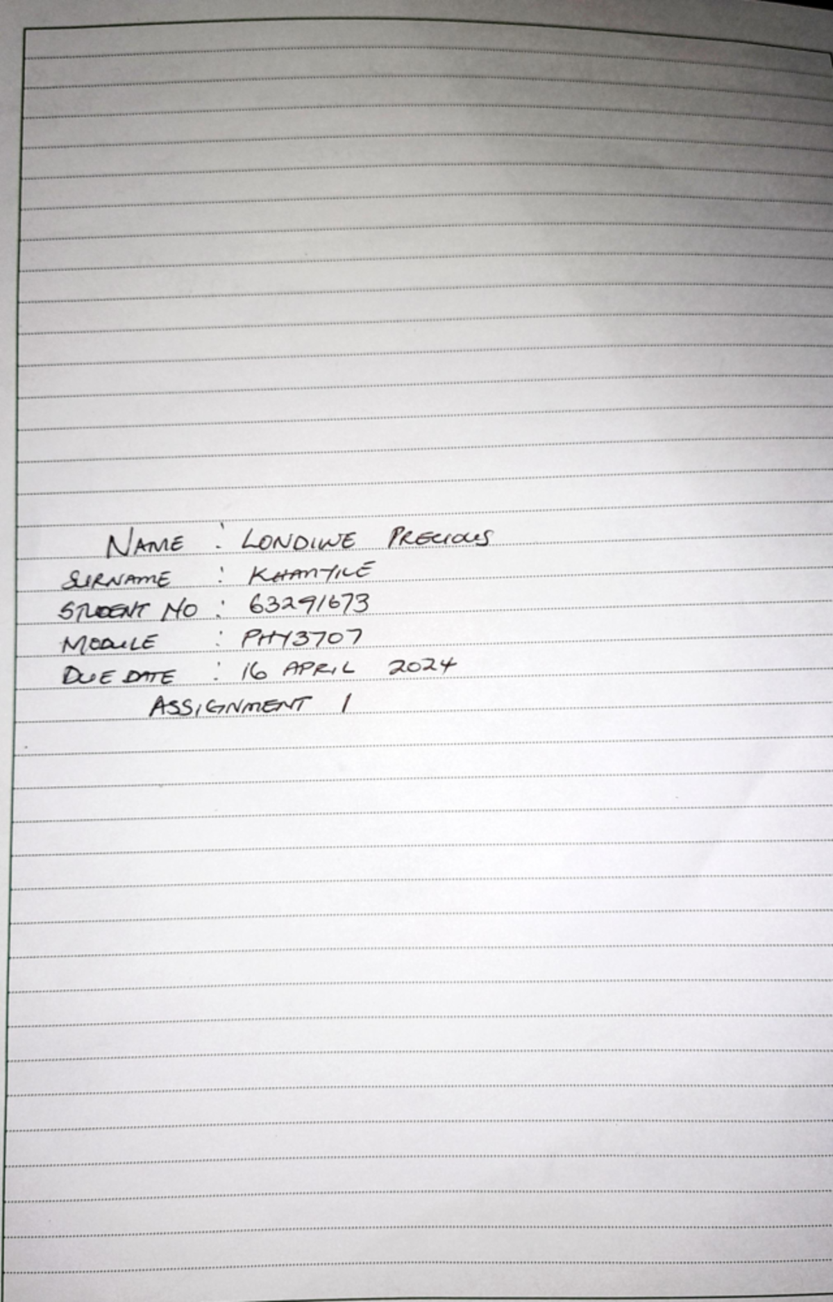 Phy3707 Assignment 1 2024 Phy3707 Studocu Phy3707 Assignment 1 2024 Phy3707 Studocu