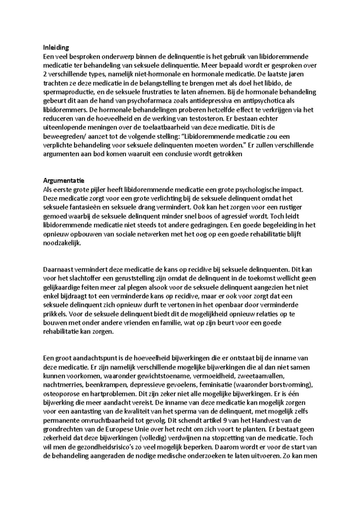 Argumentatieve Tekst Inleiding Een Veel Besproken Onderwerp Binnen De