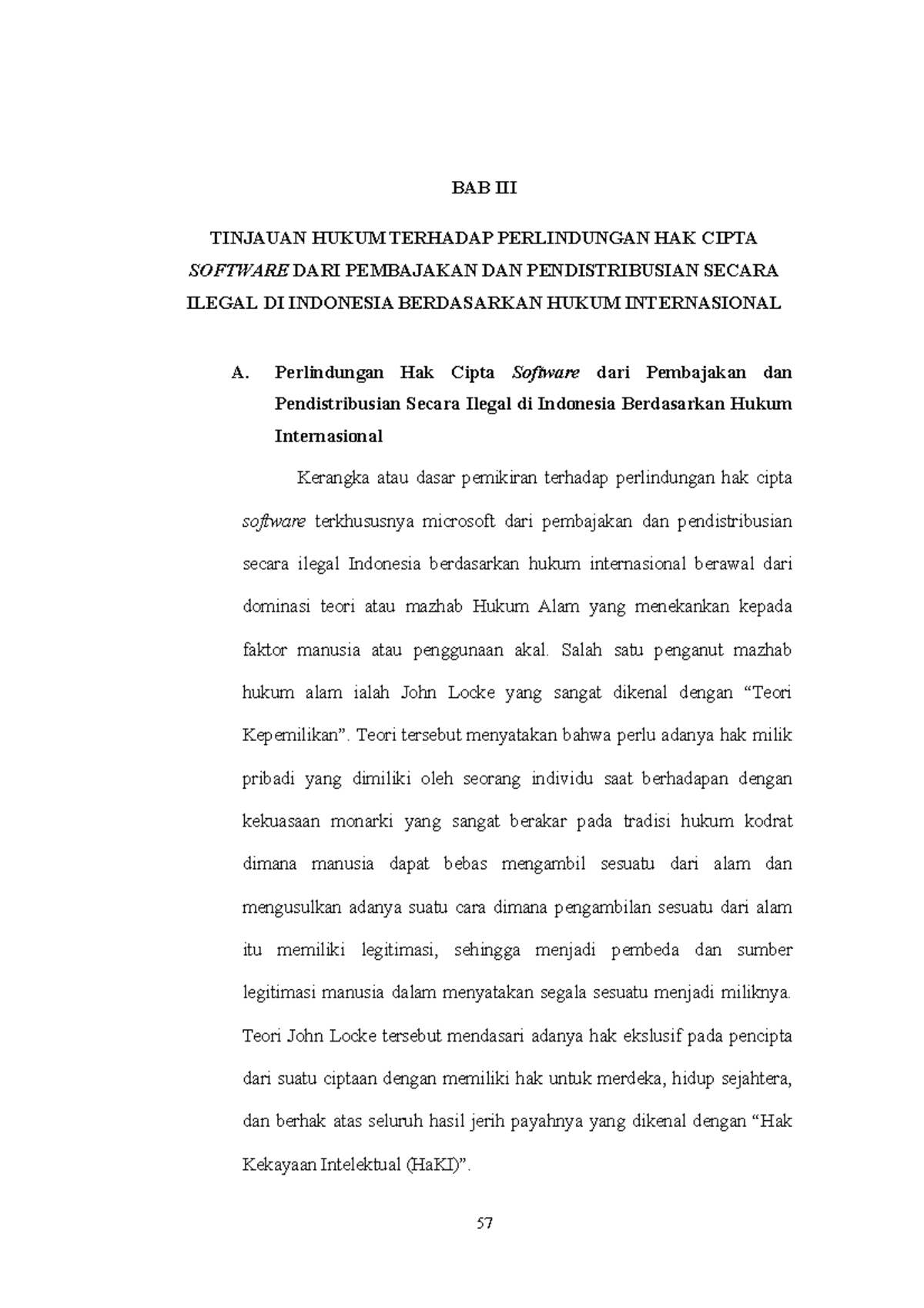 BAB-3 - Lelah - BAB III TINJAUAN HUKUM TERHADAP PERLINDUNGAN HAK CIPTA ...