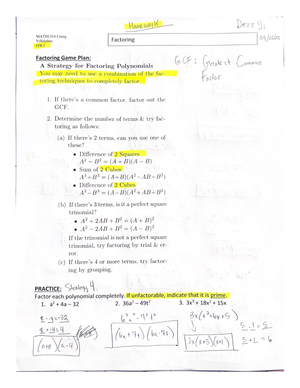 150Exam1RABlank - exam review - Recitation Assignment 1 Math 150 - Exam ...
