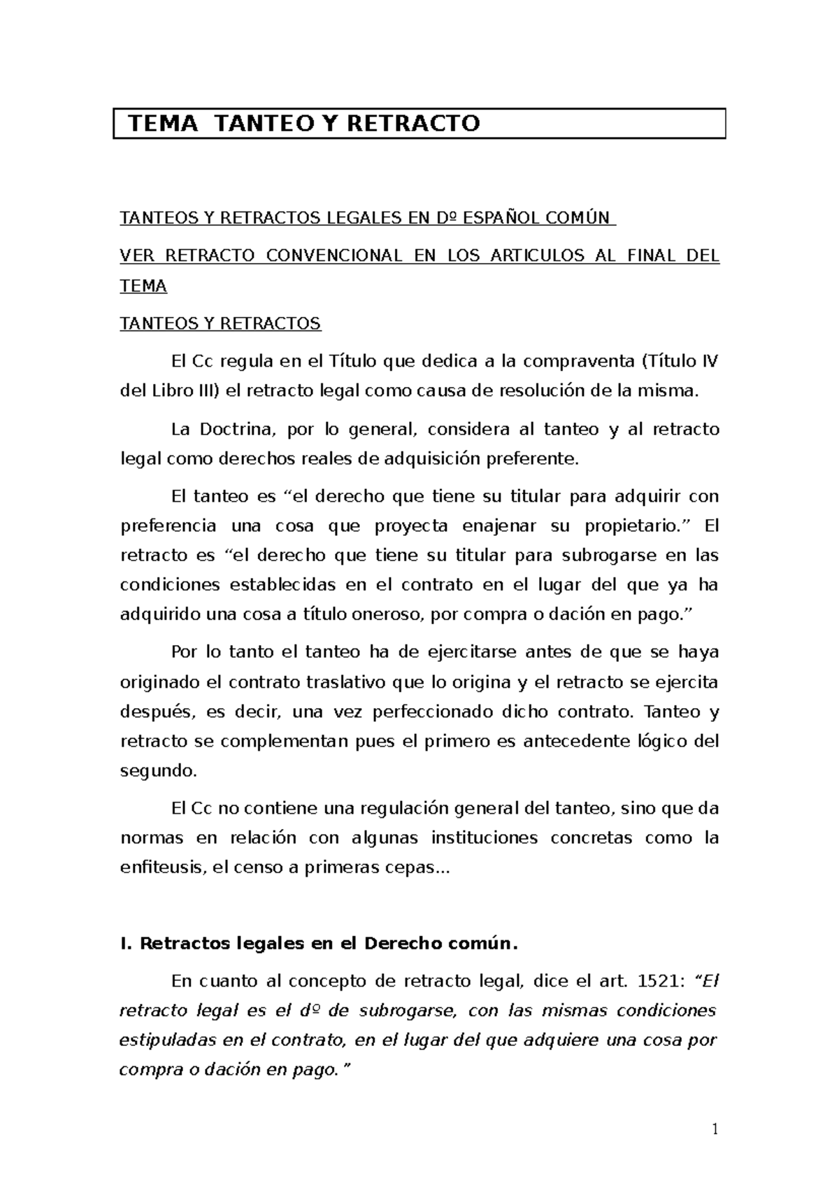 Tanteos y retractos 22 1 TEMA