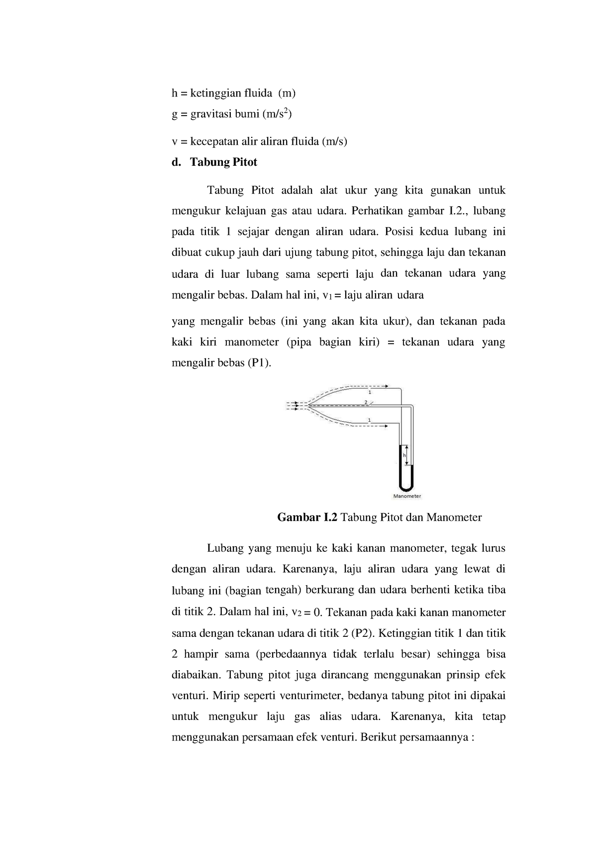 Laporan Praktikum Mekanika Fluida Kelompok 3-29 - H = Ketinggian Fluida ...